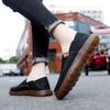 Men Leather High Quality Business Fashion Casual Shoes Handmade Men Genuine Leather Driving Shoes