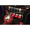 Console Multimedia Button Switch Trim 4PCS For Ford Mustang 2015- Bright Red