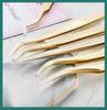 High-Density Blooming Eyelash Extension Tweezers - Precision Beauty Tool for False Lashes