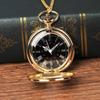 Large Gold Roman Quartz Pocket Watch