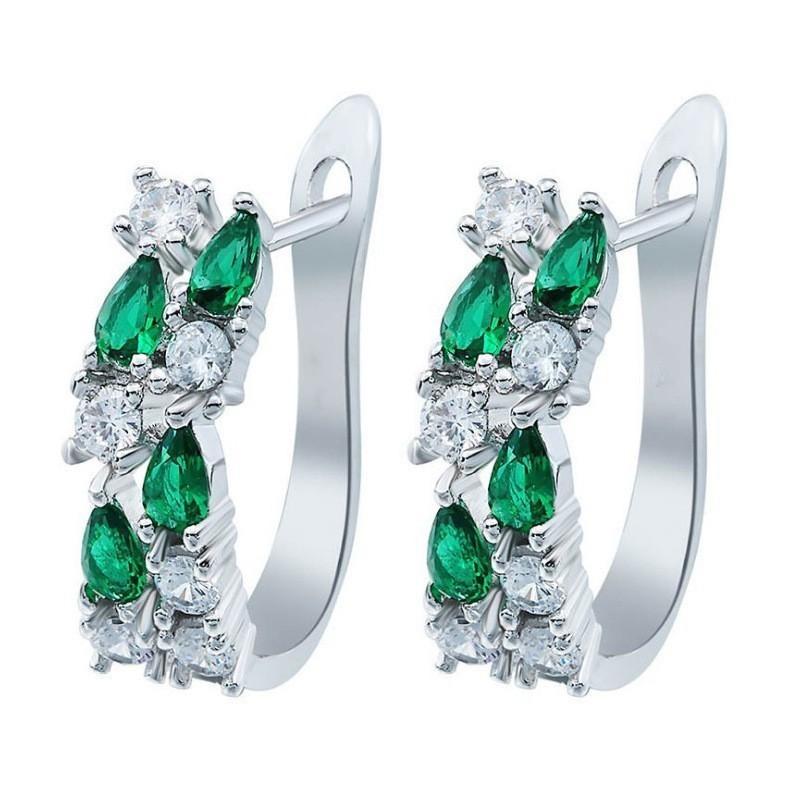 Mona Lisa Crystal Zircon Ladies Ear Buckles, Pop Earrings