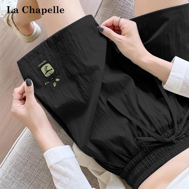 La Chapelle Women s Artsy Fresh Sun-Protective Drawstring Shorts M