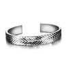 Pulsera Punk de plata de ley 925 abierta y ajustable para mujeres, brazaletes con dijes, pulseras para parejas, joyas para hombres, regalos 