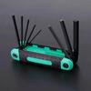 Folding Hexagonal Wrench Set Chrome Vanadium Steel Portable Hexagonal Wrench Hexagonal Rod Wrench Multi Functional Tool