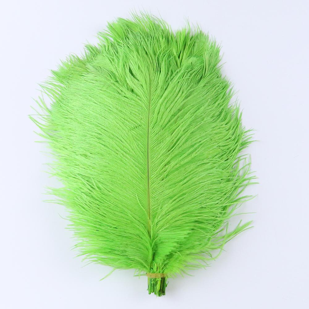 10 Pcs Colorful Ostrich Feather Wedding Table Centerpiece Decoration Plume Real Ostrich Feathers for Carnival Support 15-50 CM