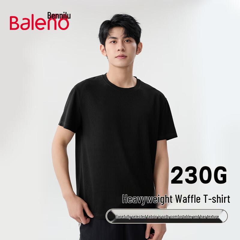 Baleno Men's Waffle Knit Short Sleeve T-Shirt