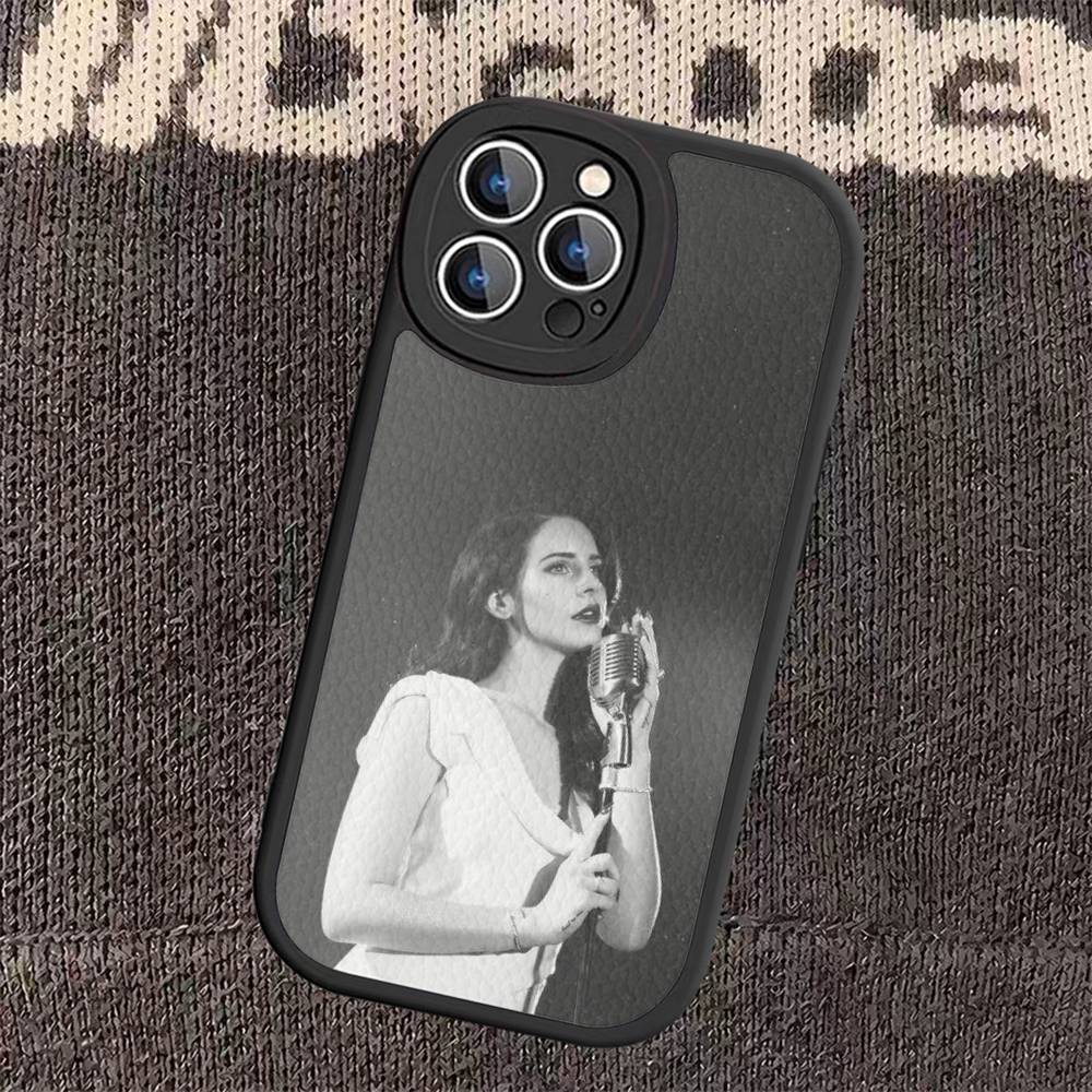 

L-Lana D-Del Rey Phone Case Hard Leather For iPhone 16 15 14 13 12 Mini 11 14 Pro Max Xs X Xr 7 8 Plus Fundas iPhone 14 plus