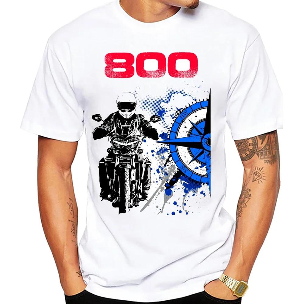 Футболки Tiger 800 Windrose Rider Adventure Футболка Tiger 1200 Super Legend Мужские Хип-хоп Повседневные Белые Футболки Топы для езды на мотоцикле S