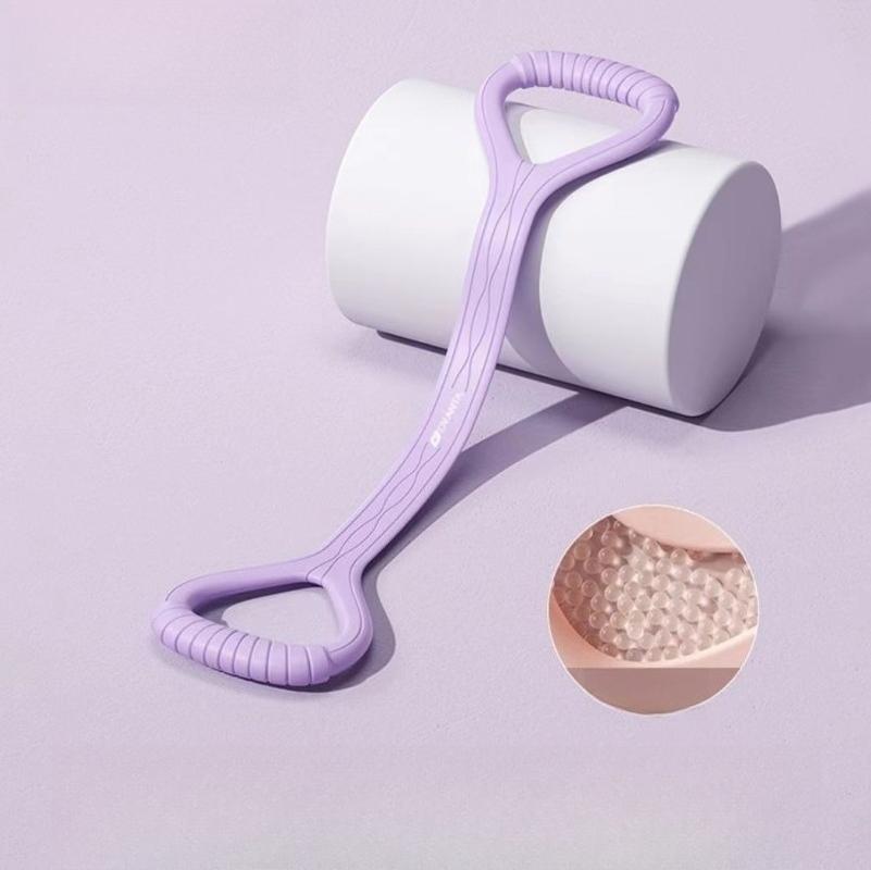 Silicone 8-character pull device Women s open shoulder practice Back elastic artifact Neck and back stretching Yoga Fitness tension rope