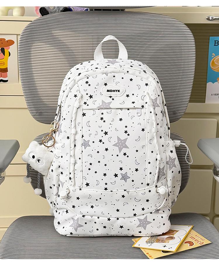 Schoolbag Starry sky clear feeling milk blue middle and high school students backpack Korean in sweet vitality girl travel shoulder