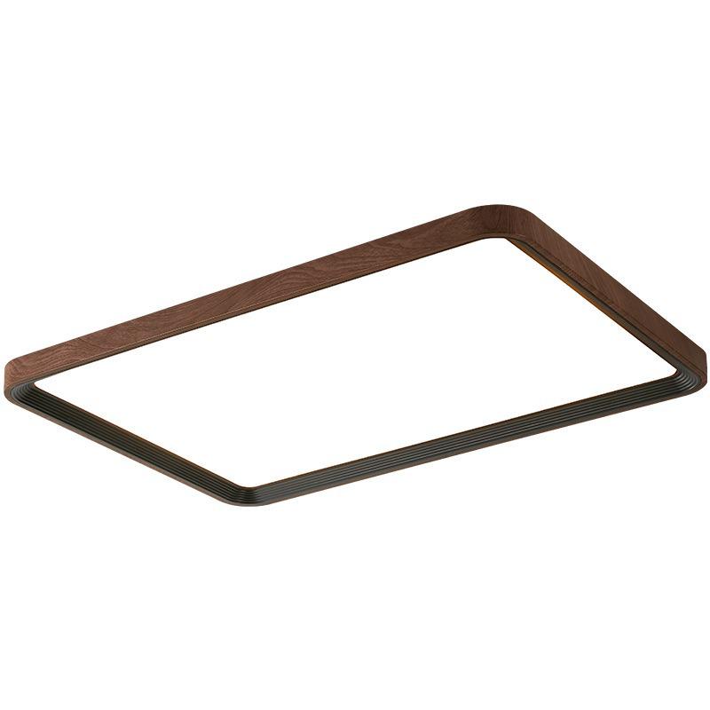 Walnut Wabi-Sabi Ceiling Lamp: Eye-Friendly Full Spectrum Lighting for Living Room, Bedroom, or Study.