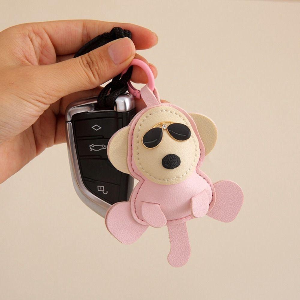 

Animal Monkey Pendant Cute Car Key Ring Kawaii Monkey Keychain Gift чорний
