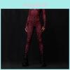 Kombinezon Cosplay na Halloween Z Kolorowym Drukiem 3D Dla Kobiet Role Playing