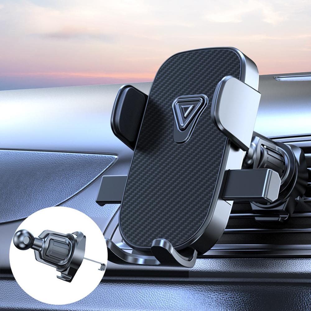 

Автомобильный держатель для телефона, вращающийся на 360°, кронштейн для воздуховода автомобиля, навигационный кронштейн, спиральный телескопический держатель с крючком для телефона 4,7–7,2 дюйма