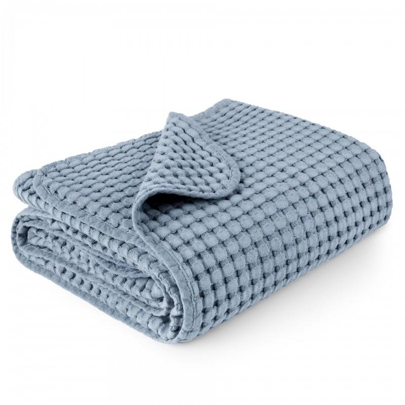 Soft Cotton Waffle Knit Baby Swaddle Blanket Wrap Sleep Sack Anti-Kick Cover Newborn Toddler