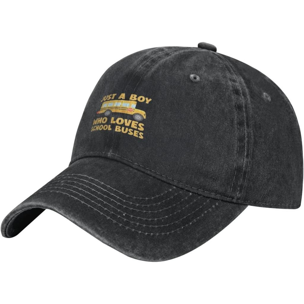 School Bus Lover Baseball Cap Washed Cotton Adjustable Dad Hat Unisex Casual Sun Protection