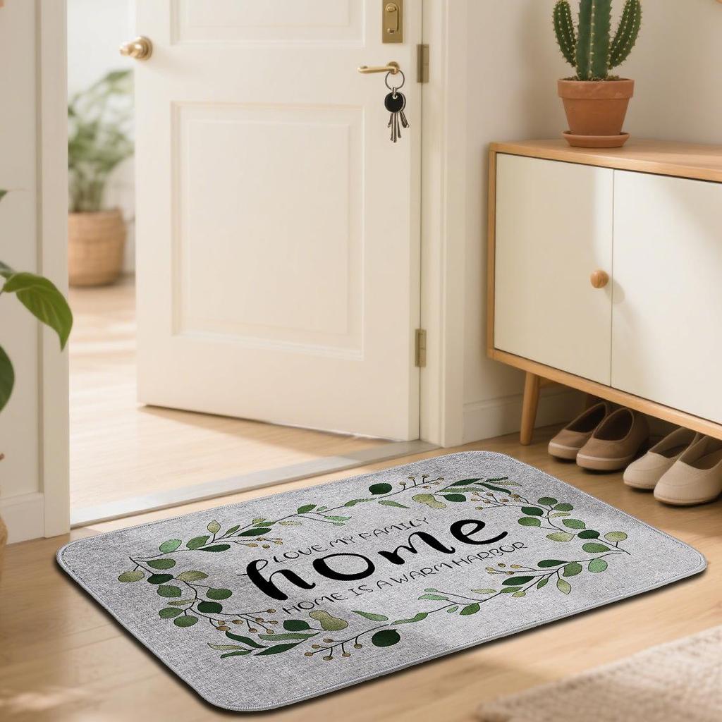 Bedruckter Haushalts Teppich Fußmatte Anti-Rutsch Badezimmer und Badezimmer Bodenmatte Teppich