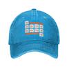 Washed Baseball Cap ATEEZ  Periodic Table Summer Trucker Hat For Unisex Unisex  Fashion Outdoor Gym Sun Baseball Caps