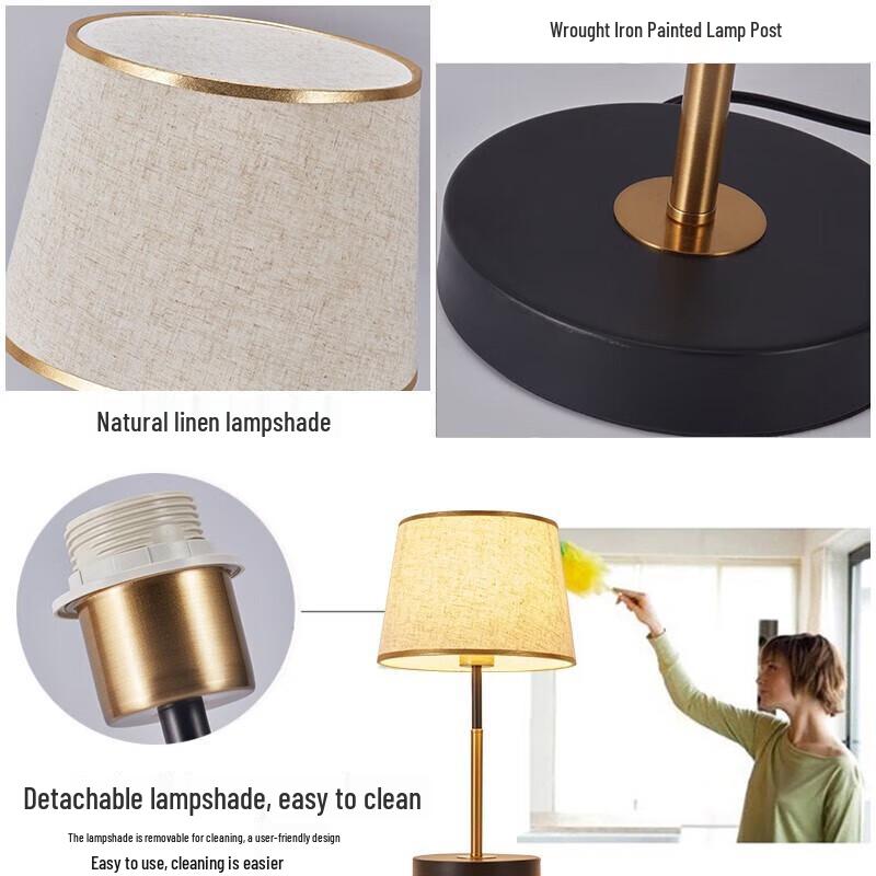 ZIDENG Modern & Retro Decorative Table Lamp