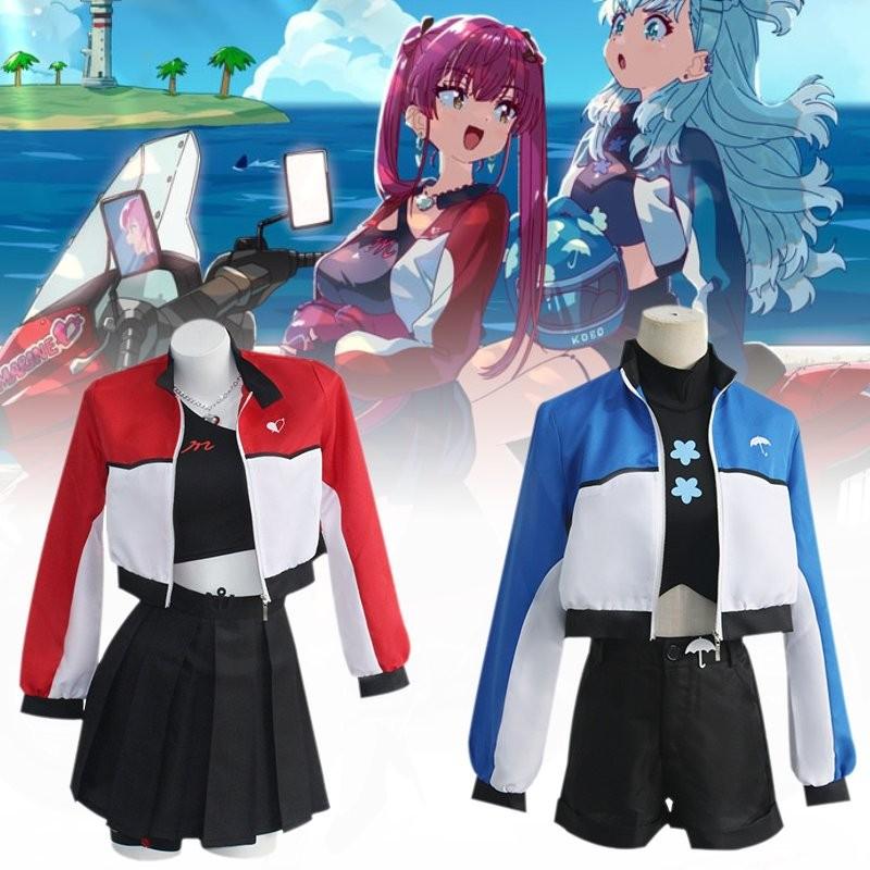 Marine Hololive Role Kobo Festivals Cosplay Decoration Costume Set Performance