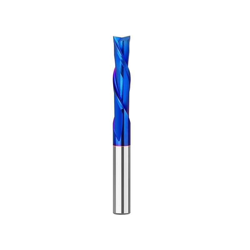 Straight Two Flute Router Cutter 1/4 Inch Shank,6.35mm Cut Diameter & 50.8mm Cut Length,Tungsten Carbide Tipped,Milling Cutter Straight Router Bit