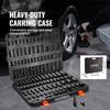 Impact Sockets Set 59pcs 6-Point 3/8" & 1/2" Drive Bit Ratchet Tool Kit