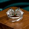 Jewelry Rings Accessories Butterfly Shaped Design Full Micro Inlaid Fashion High-end Sense Versatile Women's