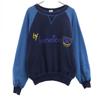 80s Made In Italy Old Long Sleeve Sweat Trainer M Navy Men's Used
