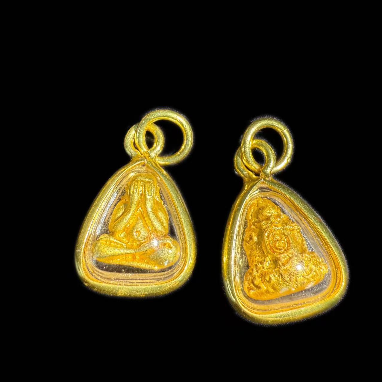 Authentic Thai Buddhist Bida Pendant - Concealed Face Buddha Design Taixinyuan