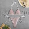 Split swimsuit sexy bikini neck strap swimsuit women