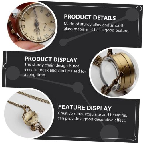 LEDMOMO Pocket Watch, Nurse Watch, Quartz Pocket Watch, Antique Watch, Vintage Pendant Watch, Simple Design, Unisex