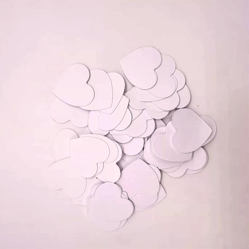 100pcs Glittler Rose Gold 3cm Heart Paper Confetti Wedding Card Paper Confettis Birthday Baby Shower Wedding Party Supplies