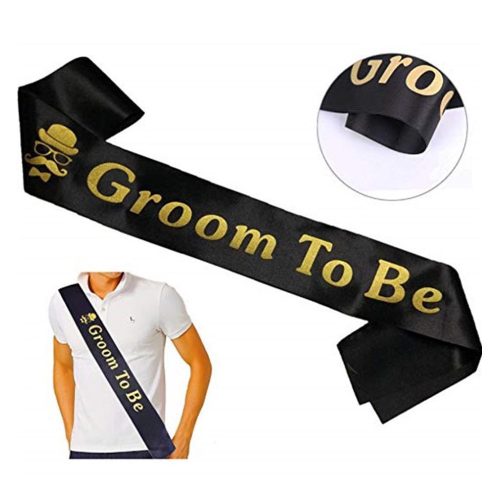 Buy Groom To Be Sash Bacherlorette Party Decor Strap Supply Wedding Supplies at affordable