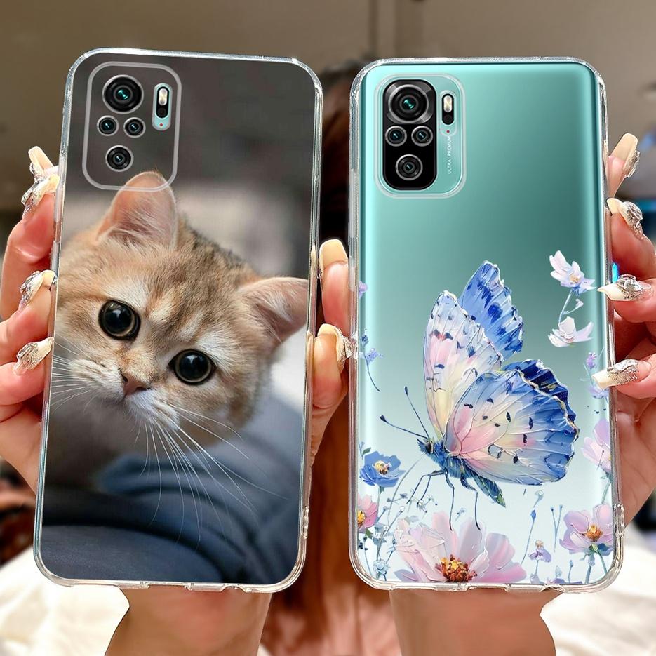 Für Xiaomi Redmi Note 10 4G Hülle Note 10S Niedliche Glückskarpfen Bemalte Abdeckung Weiche Silikon Handyhülle Für Redmi Note 10 Pro Max Fundas
