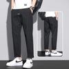 Pants Men's New Summer Thin Straight Pants Teen Versatile Loose Nine-point Casual Pants Men's Pants
