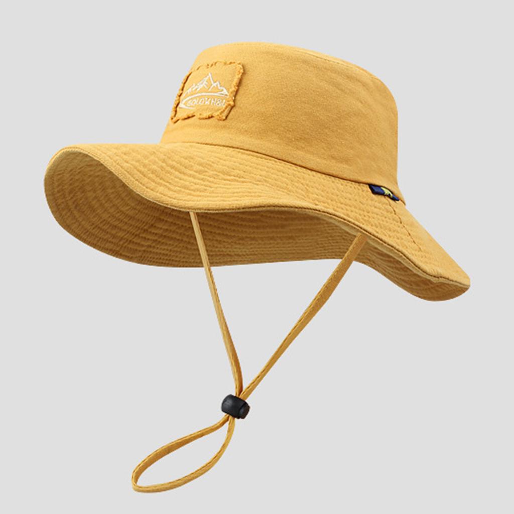 Summer Hiking Fisherman Hat Versatile Sun Shade Drawstring Fisherman Hats for Friend Family Neighbors Gift