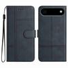 For iPhone 17 Air Wallet Case Line Imprinted Cowhide Texture PU Leather Phone Cover