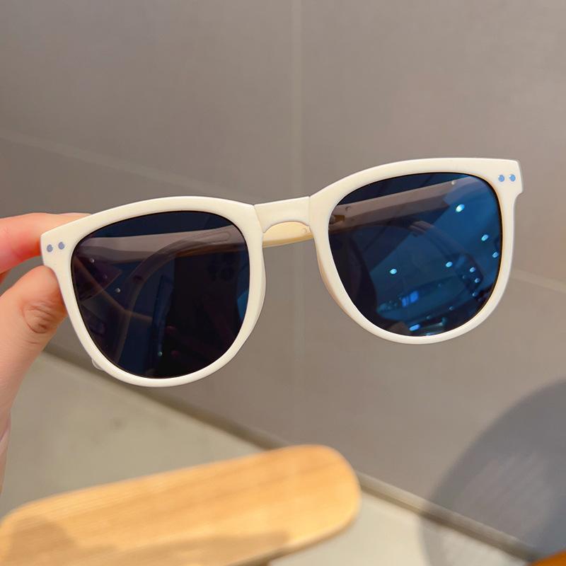 Children'S Uv Protection Black Sunglasses Boys Outdoor Beach Shading Black Frame Glasses Girls Sunglasses