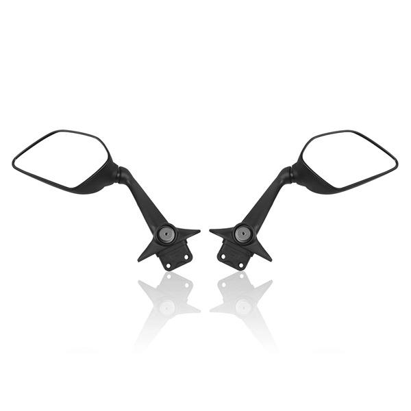Black ABS+Metal Motorcycle Rearview Mirror (Pair) for Yamaha