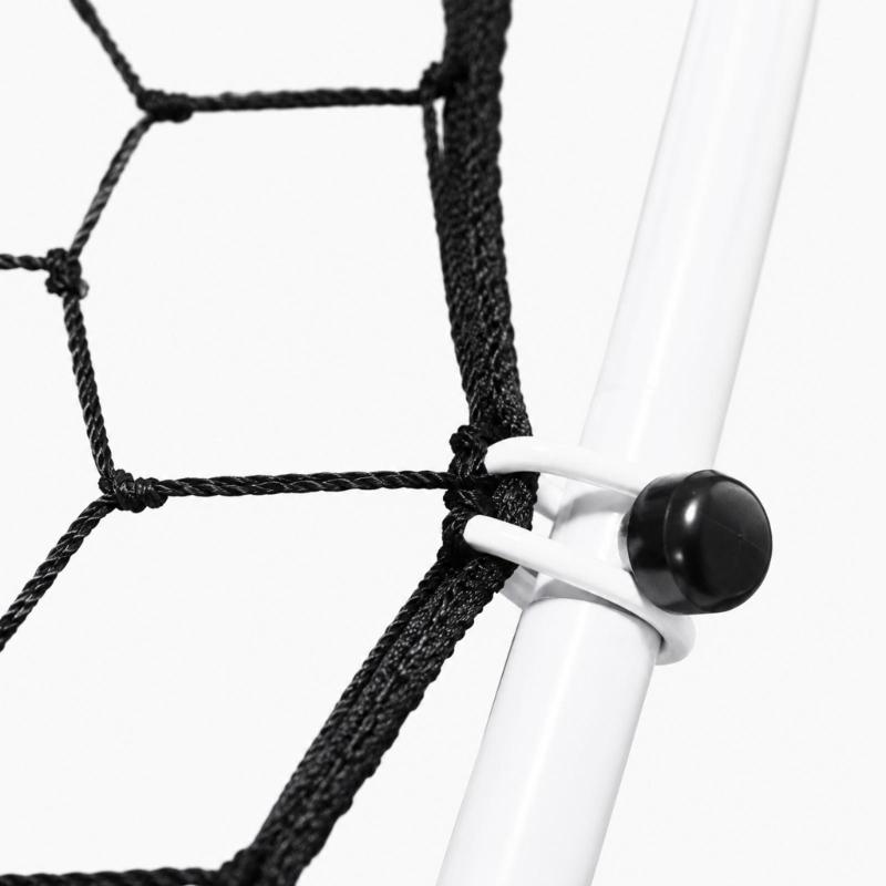 Rebounder Net for Ball Return Practice with a Clear Aiming Area, Polyester Construction and Edge Connection Points for School and Team Training