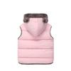Boys Girls Down Vest Winter Children Warm Waistcoat Kids Outerwear Clothing Baby Hooded Coats Plush Vests