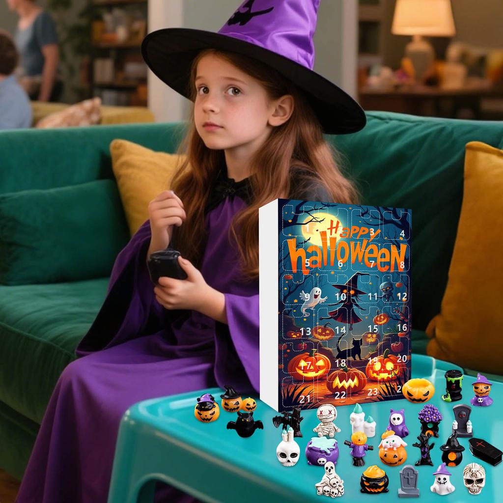 Halloween Advent Calendar Halloween Countdown Gifts for Kids 24 Day Non Candy Countdown Calendar for Boy Girls Surprise Gifts