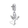 New Fashion Copper Religious Beliefcross Angel Beading Pendant Fit Original Charms Bracelet Women Jewelry Gift