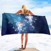 Asciugamano da Spiaggia Senza Sabbia Medusa Asciugatura Rapida Assorbente Coperta da Nuoto Leggero Compatto Accessori da Spiaggia per Viaggi Piscina Yoga
