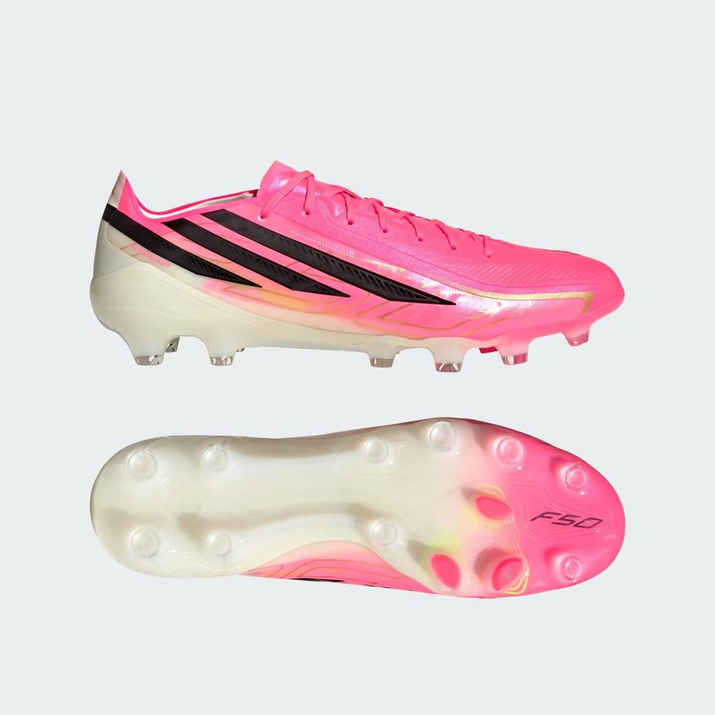 adidas F50 HYPERFAST PRO HG Football Boots HQ2360 Unisex Performance Sports Shoes Solar Turbo / Core Black / Gold Metallic