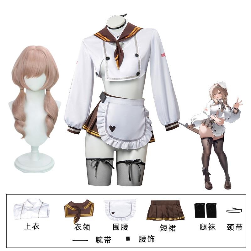 Bready Cosplay Jeu Déesse de la Victoire Costume Perruque Anime Carnaval Halloween Bande Dessinée Animation Fête Vêtements XXL&Bready