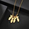 Nextvance Stainless Steel Date Child Baby Boy Girl Engrave Necklace Family Gold Color Pendant for Birthday Memorial Gift