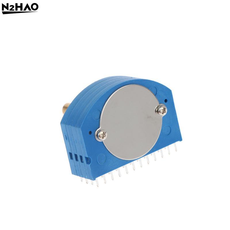 1/2PCS High End Copper Axis Band Switch Fan-Shaped Multi-Channel Switch 2-Pole 12 Level Dual Blade Level Conversion Switch