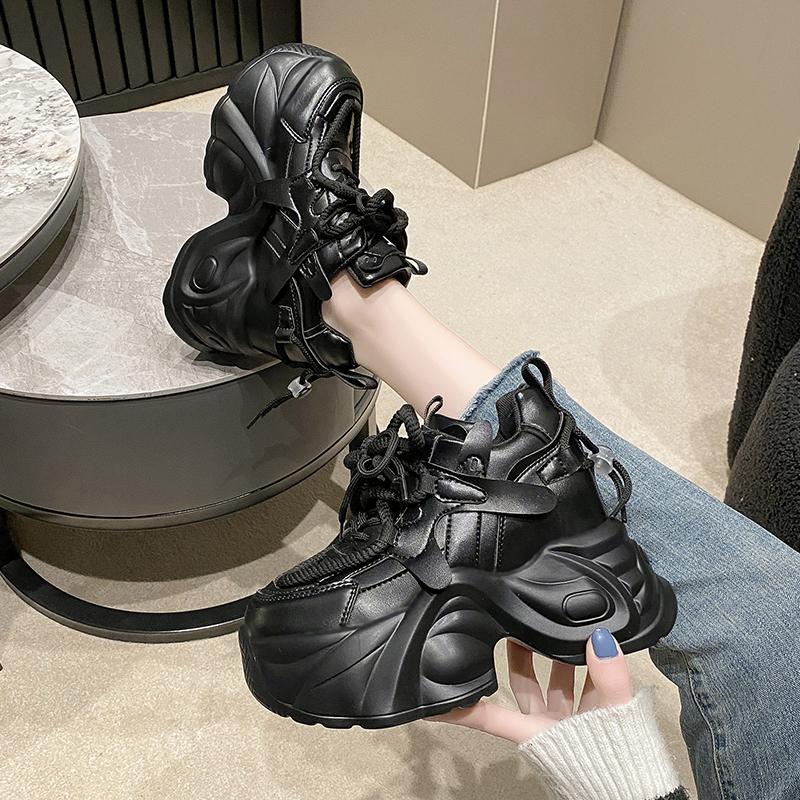 Fashion 10.5CM 2024 Women Run Star Sneakers High Top Platform Women Sports Shoes White Black Casual Fashion Shoes Vulcanized Shoes Feme