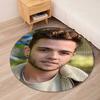 Luca Hanni Printed Round Rug Carpet Chair Rug Area Rug Entryway Doormats,for Office Chair Living Room Bedroom Kitchen Room.